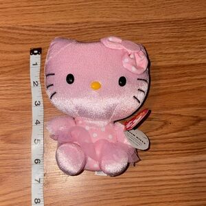 Ty Pink Plush Kitty with Bow